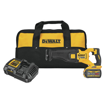 RECIPROCATING SAWS | Dewalt FLEXVOLT 60V MAX Brushless Lithium-Ion 1-1/8 in. Cordless Reciprocating Saw Kit with (1) 9 Ah Battery - DCS389X1